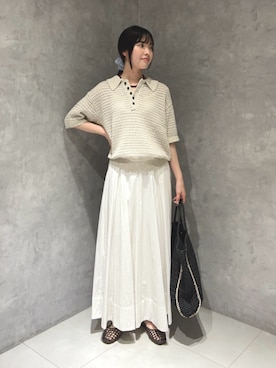 内山千笑さん(レディース・160cm)の春コーディネート