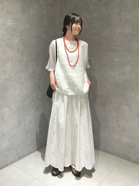 内山千笑さん（レディース・160cm）の春コーディネート