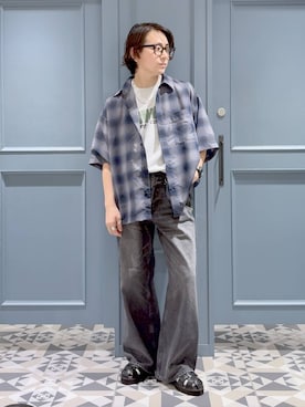 「骨格ストレート」｜「アイテム（サンダル）」を使った、はいねさん（メンズ・165cm・20代）の夏コーディネート