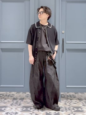 「RAGEBLUE（レイジブルー）のアイテム」を使った、はいねさん（メンズ・165cm）の夏コーディネート