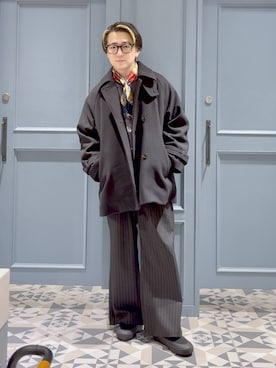 「RAGEBLUE（レイジブルー）のアイテム（ジャケット/アウター）」を使った、はいねさん（メンズ・165cm）の秋コーディネート