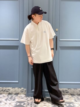 「アイテム（キャップ）」を使った、はいねさん（メンズ・165cm・20代）の夏コーディネート