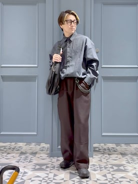 「アイテム（ウォレットチェーン）」を使った、はいねさん（メンズ・165cm・20代）の秋コーディネート