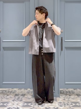「Disney（ディズニー）のアイテム」を使った、はいねさん（メンズ・165cm）の夏コーディネート