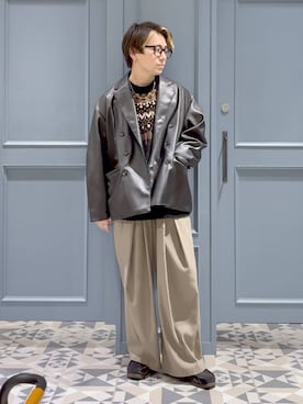 「RAGEBLUE（レイジブルー）のアイテム（ジャケット/アウター）」を使った、はいねさん（メンズ・165cm・20代）の秋コーディネート
