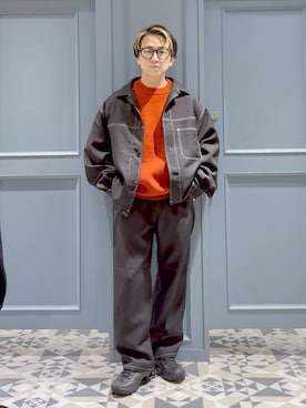 「RAGEBLUE（レイジブルー）のアイテム（ジャケット/アウター）」を使った、はいねさん（メンズ・165cm）の秋コーディネート