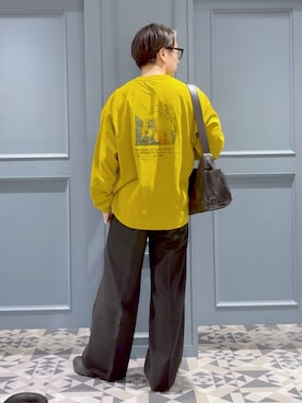 「RAGEBLUE（レイジブルー）のアイテム（Tシャツ/カットソー）」を使った、はいねさん（メンズ・165cm）の秋コーディネート