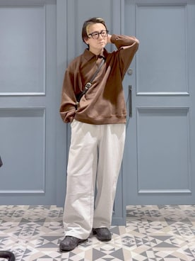 「アイテム（スウェットパンツ）」を使った、はいねさん（メンズ・165cm・20代）の冬コーディネート