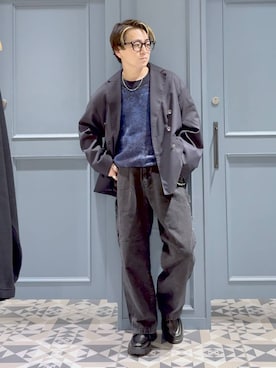 「RAGEBLUE（レイジブルー）のアイテム（ジャケット/アウター）」を使った、はいねさん（メンズ・165cm）の秋コーディネート
