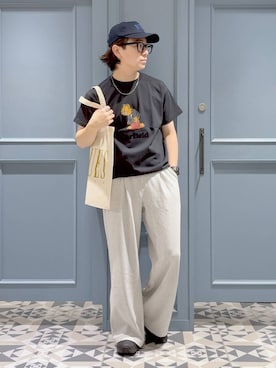 「アイテム（スウェットパンツ）」を使った、はいねさん（メンズ・165cm・20代）の夏コーディネート