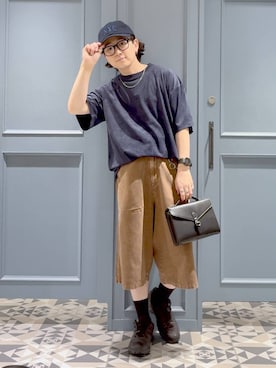「アイテム（キャップ）」を使った、はいねさん（メンズ・165cm・20代）の夏コーディネート