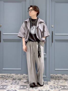 「RAGEBLUE（レイジブルー）のアイテム（アクセサリー）」を使った、はいねさん（メンズ・165cm）の夏コーディネート