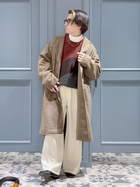 「アイテム（アクセサリー）」を使った、はいねさん（メンズ・165cm）の冬コーディネート