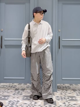 「RAGEBLUE（レイジブルー）のアイテム（バッグ）」を使った、はいねさん（メンズ・165cm）の春コーディネート