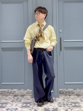 「RAGEBLUE（レイジブルー）のアイテム（バッグ）」を使った、はいねさん（メンズ・165cm）の春コーディネート