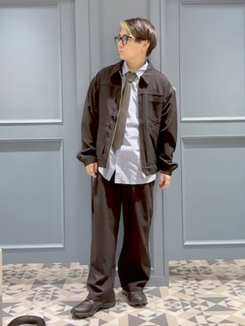 「アイテム（フォーマルスーツ/小物）」を使った、はいねさん（メンズ・165cm・20代）の秋コーディネート