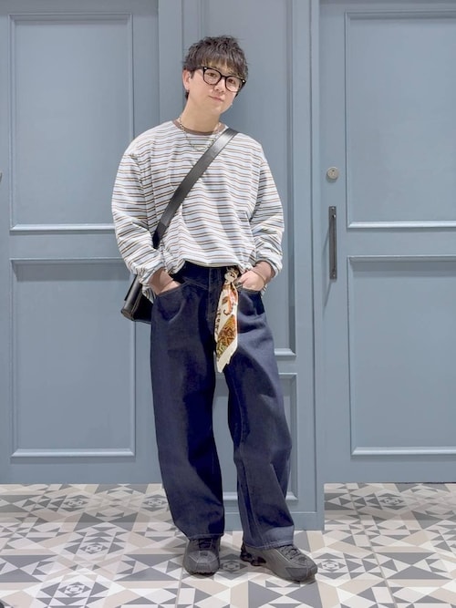 セール】Extra Cotton Border Tshirt/天竺コットンボーダーロンT（T