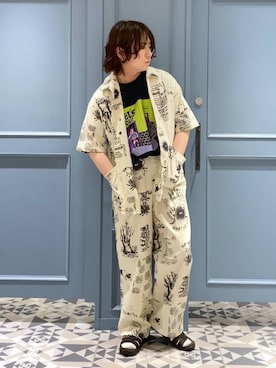 「RAGEBLUE（レイジブルー）のアイテム（チノパンツ）」を使った、はいねさん（メンズ・165cm）の春コーディネート