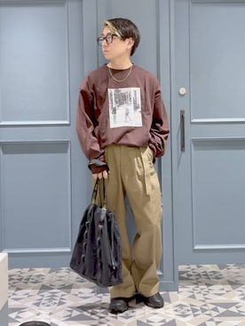 「RAGEBLUE（レイジブルー）のアイテム（パンツ）」を使った、はいねさん（メンズ・165cm）の秋コーディネート