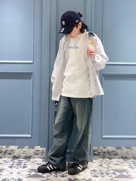 「アイテム（キャップ）」を使った、はいねさん（メンズ・165cm・20代）の春コーディネート