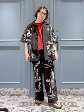 「アイテム（チノパンツ）」を使った、はいねさん（メンズ・165cm）の夏コーディネート