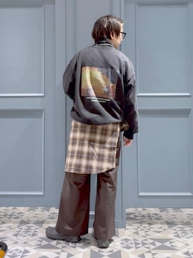 「RAGEBLUE（レイジブルー）のアイテム（アクセサリー）」を使った、はいねさん（メンズ・165cm）の冬コーディネート