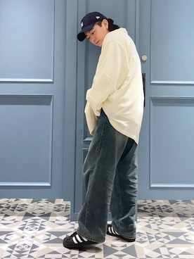 「アイテム（キャップ）」を使った、はいねさん（メンズ・165cm・20代）の春コーディネート
