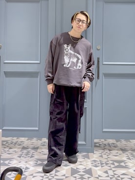 「アイテム（スウェット）」を使った、はいねさん（メンズ・165cm・20代）の秋コーディネート