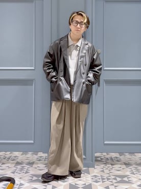 「RAGEBLUE（レイジブルー）のアイテム（ジャケット/アウター）」を使った、はいねさん（メンズ・165cm）の秋コーディネート