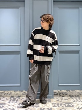 「jumpit（ジャンプイット）のアイテム」を使った、はいねさん（メンズ・165cm）の秋コーディネート