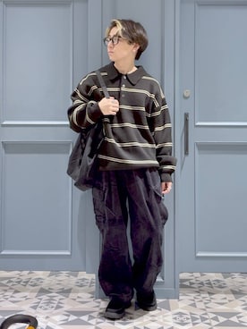 「アイテム（トートバッグ）」を使った、はいねさん（メンズ・165cm・20代）の秋コーディネート