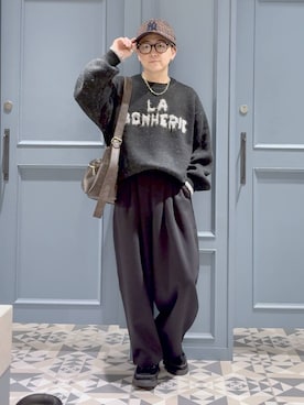 「アイテム（スウェットパンツ）」を使った、はいねさん（メンズ・165cm・20代）の秋コーディネート