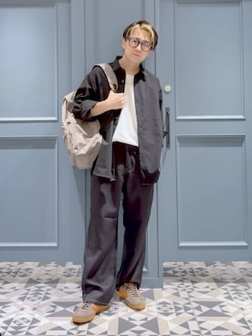 「アイテム（バックパック/リュック）」を使った、はいねさん（メンズ・165cm・20代）の秋コーディネート