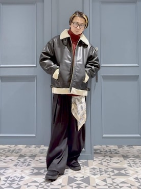 「RAGEBLUE（レイジブルー）のアイテム（パンツ）」を使った、はいねさん（メンズ・165cm）の秋コーディネート