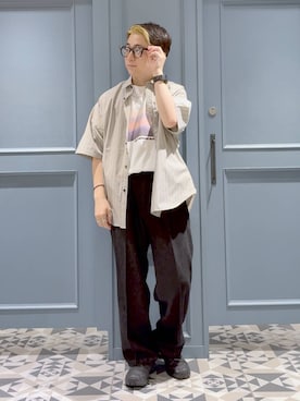 「アイテム（スニーカー）」を使った、はいねさん（メンズ・165cm・20代）の秋コーディネート