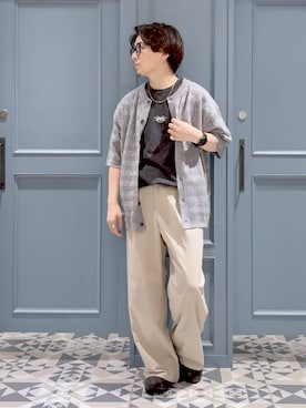 「RAGEBLUE（レイジブルー）のアイテム」を使った、はいねさん（メンズ・165cm）の夏コーディネート