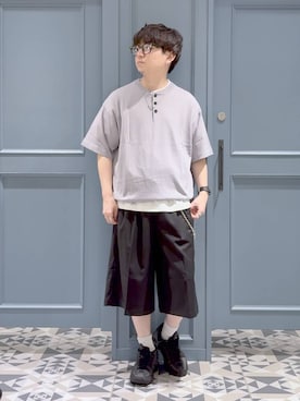 「RAGEBLUE（レイジブルー）のGradation Silver Wallet Chain/グラデーションウォレットチェーン（ウォレットチェーン、シルバー系）」を使った、はいねさん（メンズ・165cm）の春コーディネート