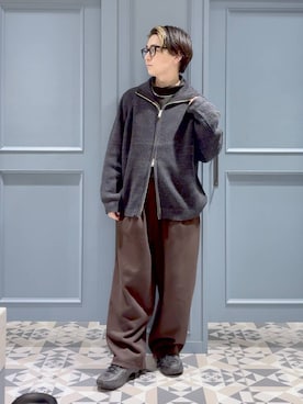 「アイテム（スウェットパンツ）」を使った、はいねさん（メンズ・165cm・20代）の秋コーディネート