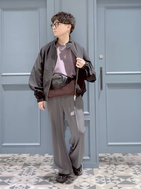 「RAGEBLUE（レイジブルー）のアイテム（ブルゾン）」を使った、はいねさん（メンズ・165cm）の春コーディネート