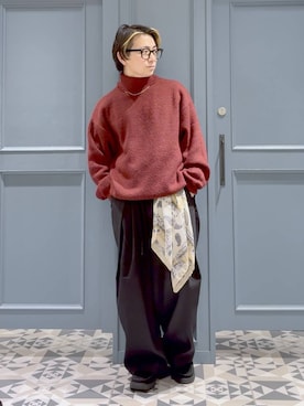 「RAGEBLUE（レイジブルー）のアイテム（アクセサリー）」を使った、はいねさん（メンズ・165cm）の冬コーディネート