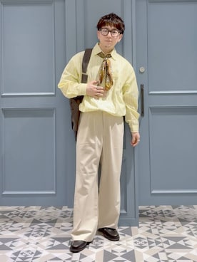 「RAGEBLUE（レイジブルー）のアイテム（バッグ）」を使った、はいねさん（メンズ・165cm）の春コーディネート