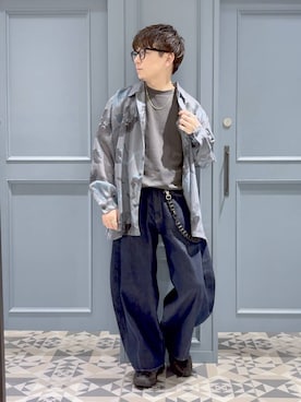 「RAGEBLUE（レイジブルー）のアイテム（トップス）」を使った、はいねさん（メンズ・165cm）の春コーディネート