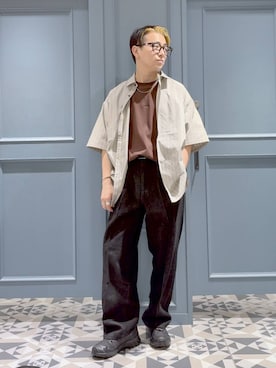 「アイテム（シューズ）」を使った、はいねさん（メンズ・165cm・20代）の夏コーディネート