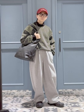 「アイテム（トートバッグ）」を使った、はいねさん（メンズ・165cm・20代）の冬コーディネート