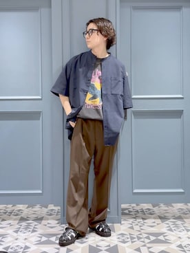 「アイテム（ソックス/靴下）」を使った、はいねさん（メンズ・165cm）の夏コーディネート