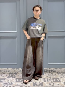 「RAGEBLUE（レイジブルー）のステンレスアソートチェーンネックレス（ネックレス、その他）」を使った、はいねさん（メンズ・165cm）の夏コーディネート