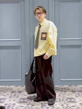 「アイテム（フォーマルスーツ/小物）」を使った、はいねさん（メンズ・165cm・20代）の秋コーディネート