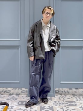 「アイテム（テーラードジャケット）」を使った、はいねさん（メンズ・165cm・20代）の秋コーディネート