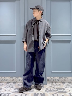 「アイテム（デニムパンツ）」を使った、はいねさん（メンズ・165cm・20代）の秋コーディネート