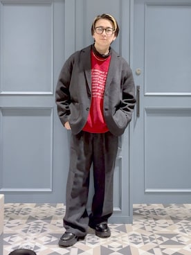 「RAGEBLUE（レイジブルー）のアイテム（ジャケット/アウター）」を使った、はいねさん（メンズ・165cm）の秋コーディネート